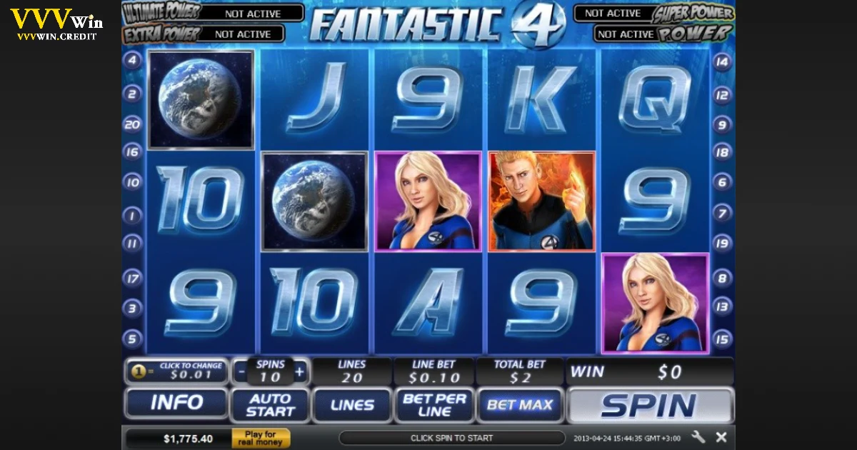 Chiến Thuật Khi Chơi Slot Fantastic4: Bí Kíp Vàng Tại VVVWin 3 Đồ họa và âm thanh