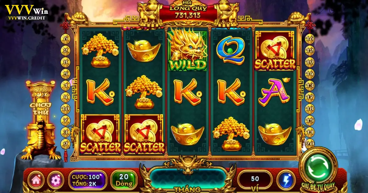 Long Quy Chi Bảo Jackpot - Hướng Dẫn Chơi Ngay Tại VVVWin 3 Cách chơi và săn thưởng trong Long Quy Chi Bảo tại VVVWin
