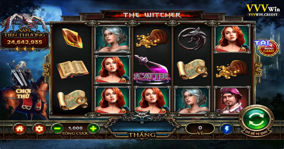 Nổ Hũ The Witcher - Khám Phá Vòng Quay Phép Thuật VVVWin 2 Nổ hũ The Witcher là gì? Giới thiệu về tựa game đặc sắc tại VVVWin