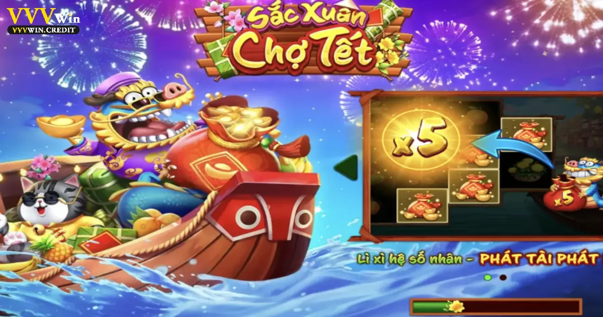 Slot Sắc Xuân Chợ Tết - Tận Hưởng Không Khí Lễ Hội VVVWin 2 Slot Sắc Xuân Chợ Tết là gì? Trò chơi mang đậm văn hóa Tết Việt
